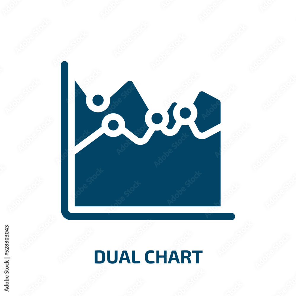 dual chart vector icon. dual chart, chart, dual filled icons from flat business and finance concept. Isolated black glyph icon, vector illustration symbol element for web design and mobile apps dual chart vector icon. dual chart, chart, dual filled icons from flat business and finance concept. Isolated black glyph icon, vector illustration symbol element for web design and mobile apps