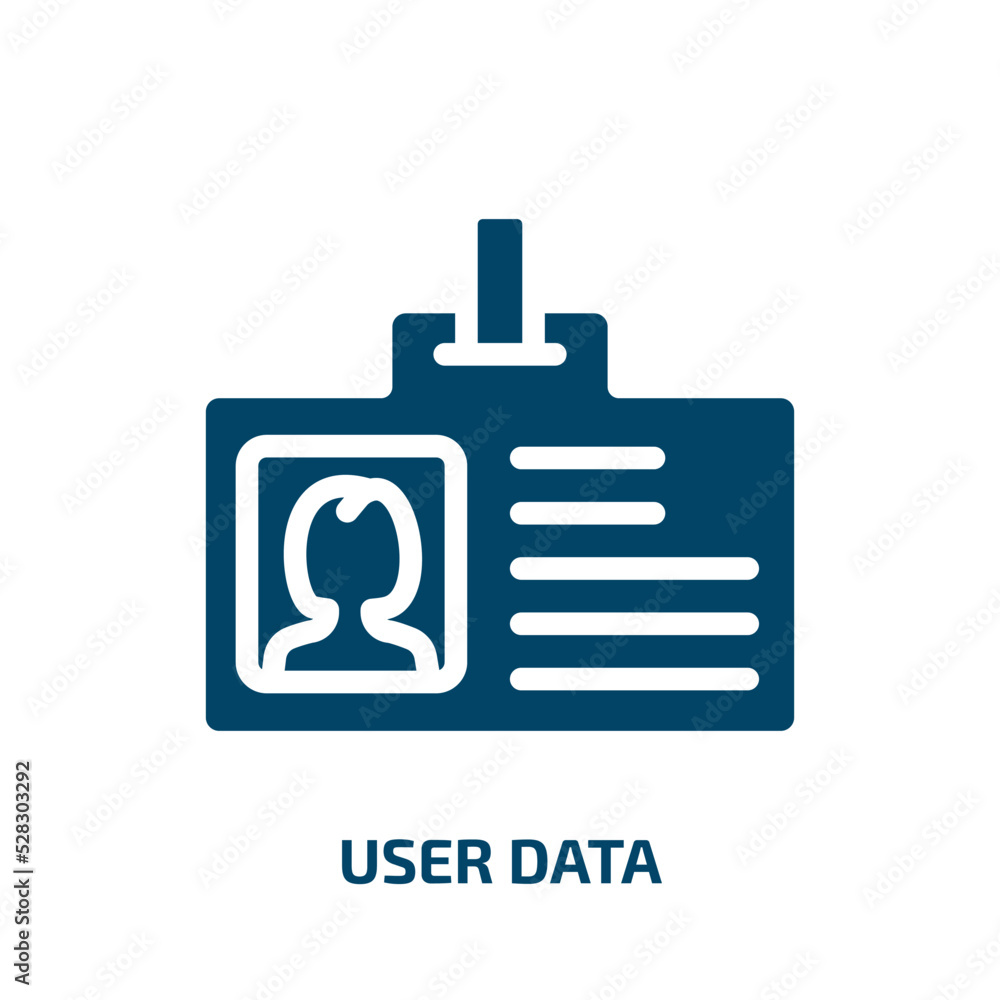 user data vector icon. user data, data, user filled icons from flat general concept. Isolated black glyph icon, vector illustration symbol element for web design and mobile apps user data vector icon. user data, data, user filled icons from flat general concept. Isolated black glyph icon, vector illustration symbol element for web design and mobile apps