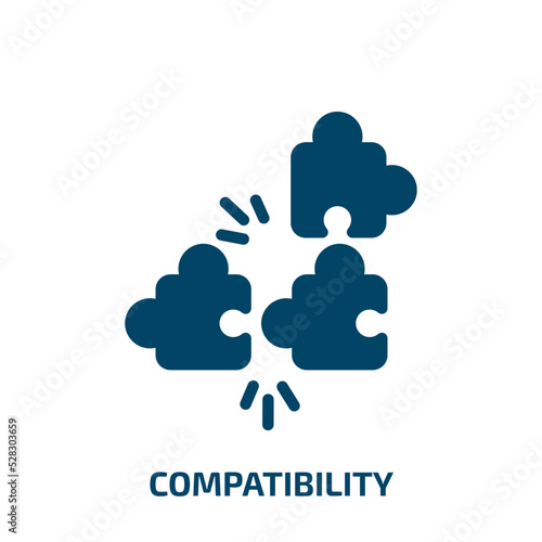 compatibility vector icon. compatibility, phone, computer filled icons from flat general concept. Isolated black glyph icon, vector illustration symbol element for web design and mobile apps