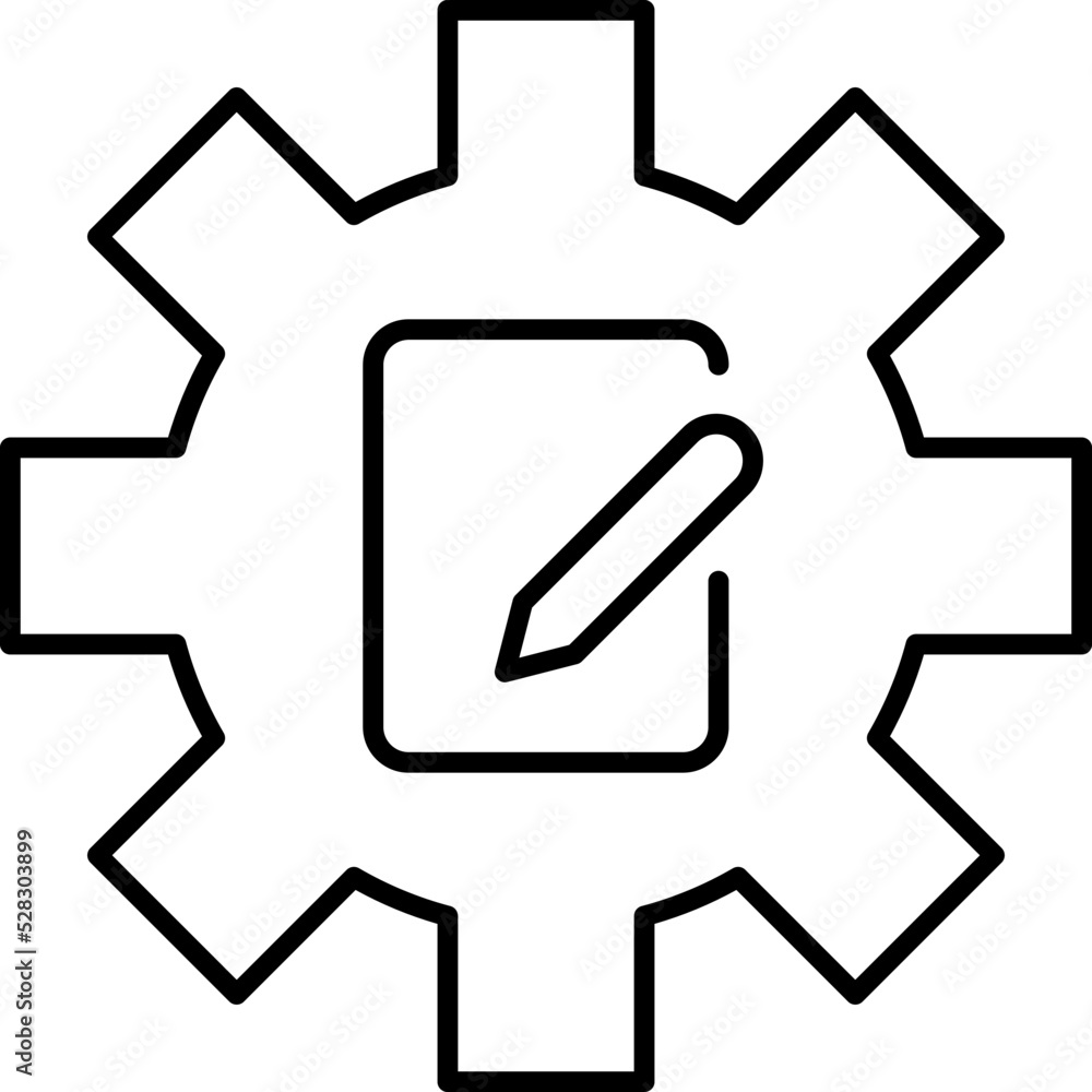 Configuration management Line Concept vector image. Configuration management Line Concept vector image.