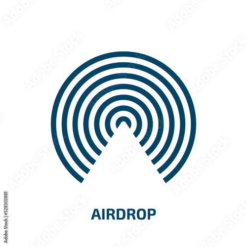 Photos airdrop vector icon