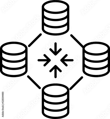 self hosting icon vector image.
