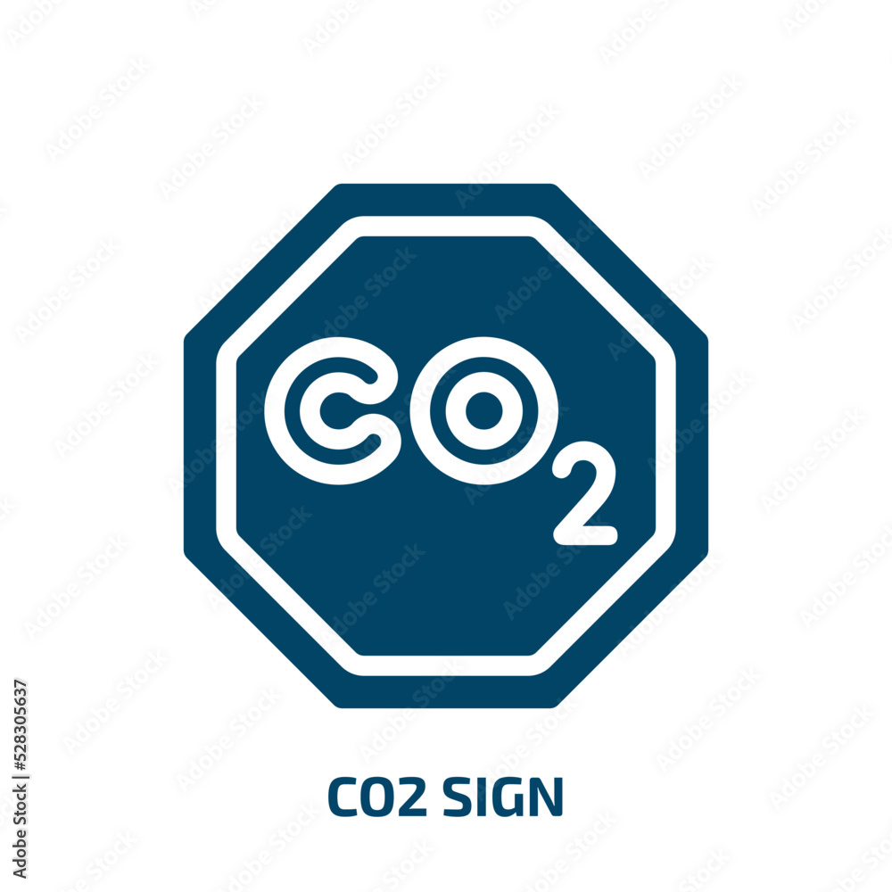 co2 sign vector icon. co2 sign, co2, pollution filled icons from flat universal warning signals concept. Isolated black glyph icon, vector illustration symbol element for web design and mobile apps co2 sign vector icon. co2 sign, co2, pollution filled icons from flat universal warning signals concept. Isolated black glyph icon, vector illustration symbol element for web design and mobile apps