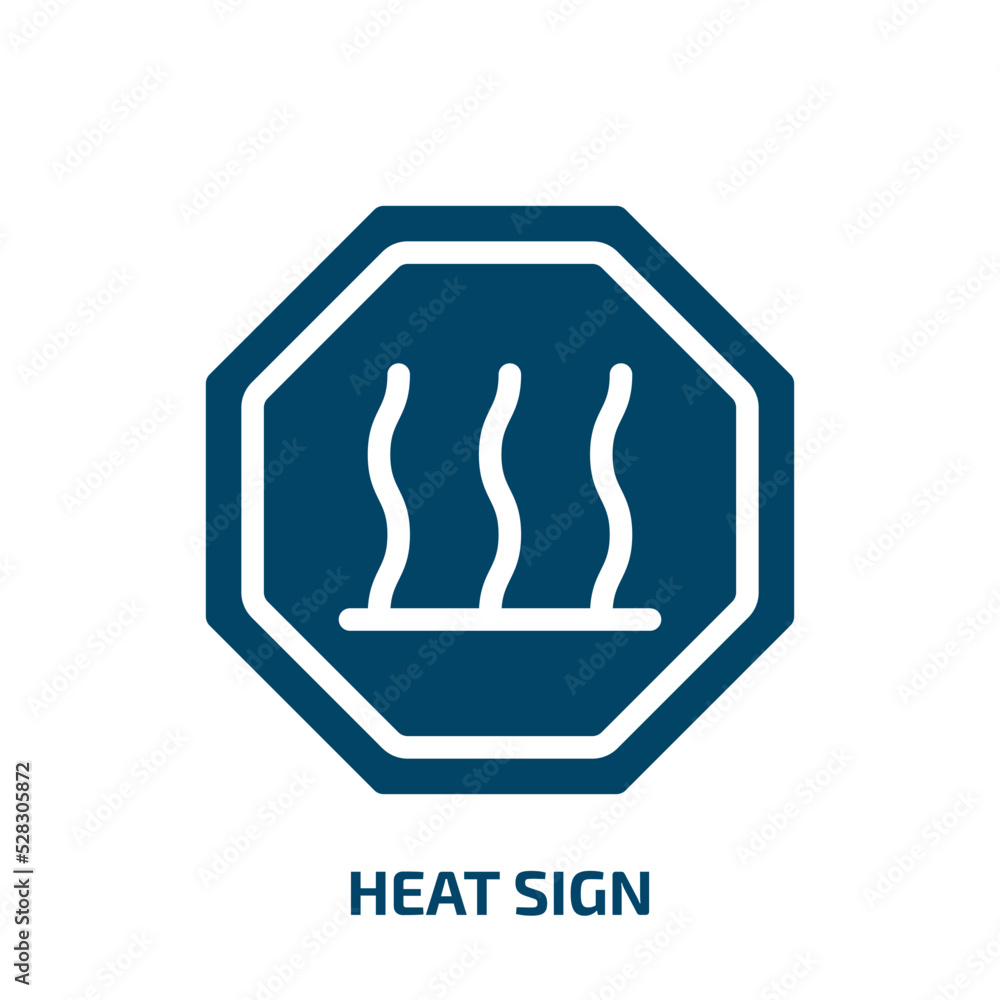 heat sign vector icon. heat sign, heat, energy filled icons from flat universal warning signals concept. Isolated black glyph icon, vector illustration symbol element for web design and mobile apps heat sign vector icon. heat sign, heat, energy filled icons from flat universal warning signals concept. Isolated black glyph icon, vector illustration symbol element for web design and mobile apps