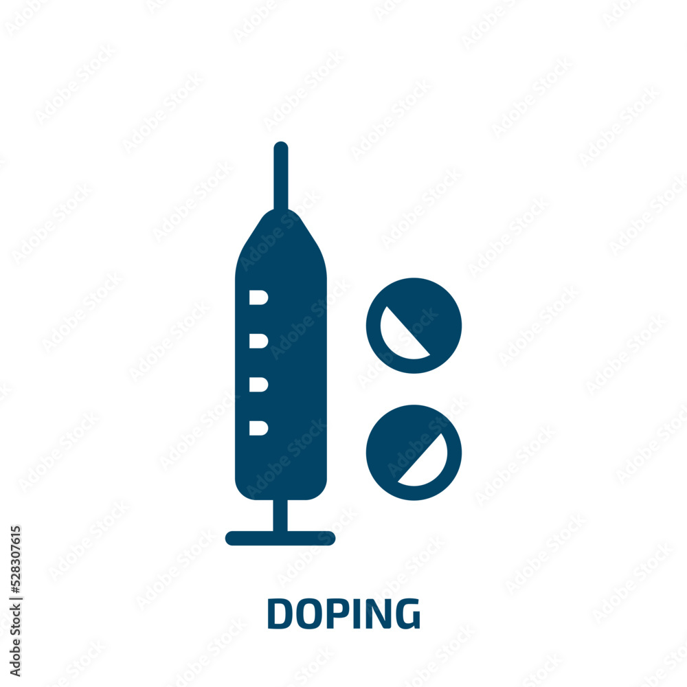 doping vector icon. doping, drug, dope filled icons from flat sports concept. Isolated black glyph icon, vector illustration symbol element for web design and mobile apps doping vector icon. doping, drug, dope filled icons from flat sports concept. Isolated black glyph icon, vector illustration symbol element for web design and mobile apps