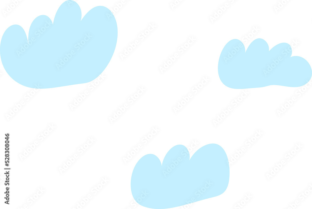 Blue clouds illustration