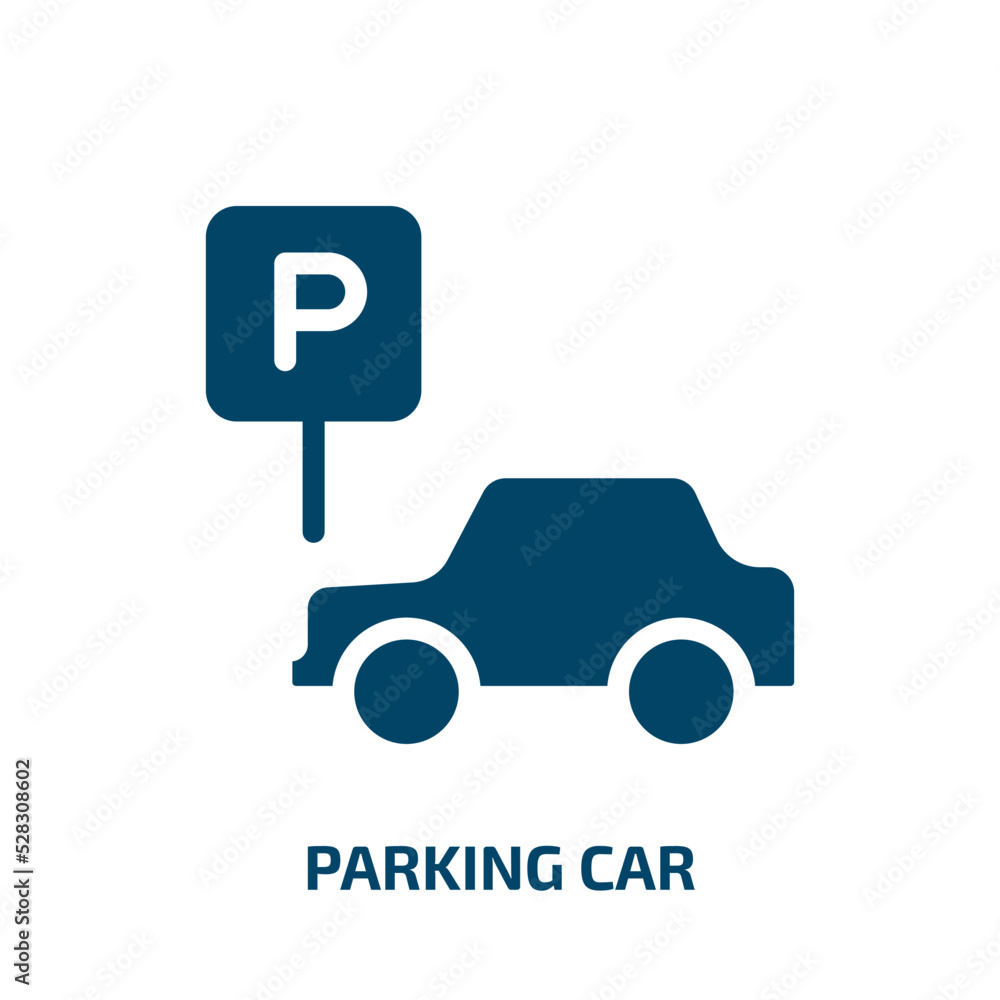 parking car vector icon. parking car, parking, car filled icons from flat hotel services concept. Isolated black glyph icon, vector illustration symbol element for web design and mobile apps parking car vector icon. parking car, parking, car filled icons from flat hotel services concept. Isolated black glyph icon, vector illustration symbol element for web design and mobile apps