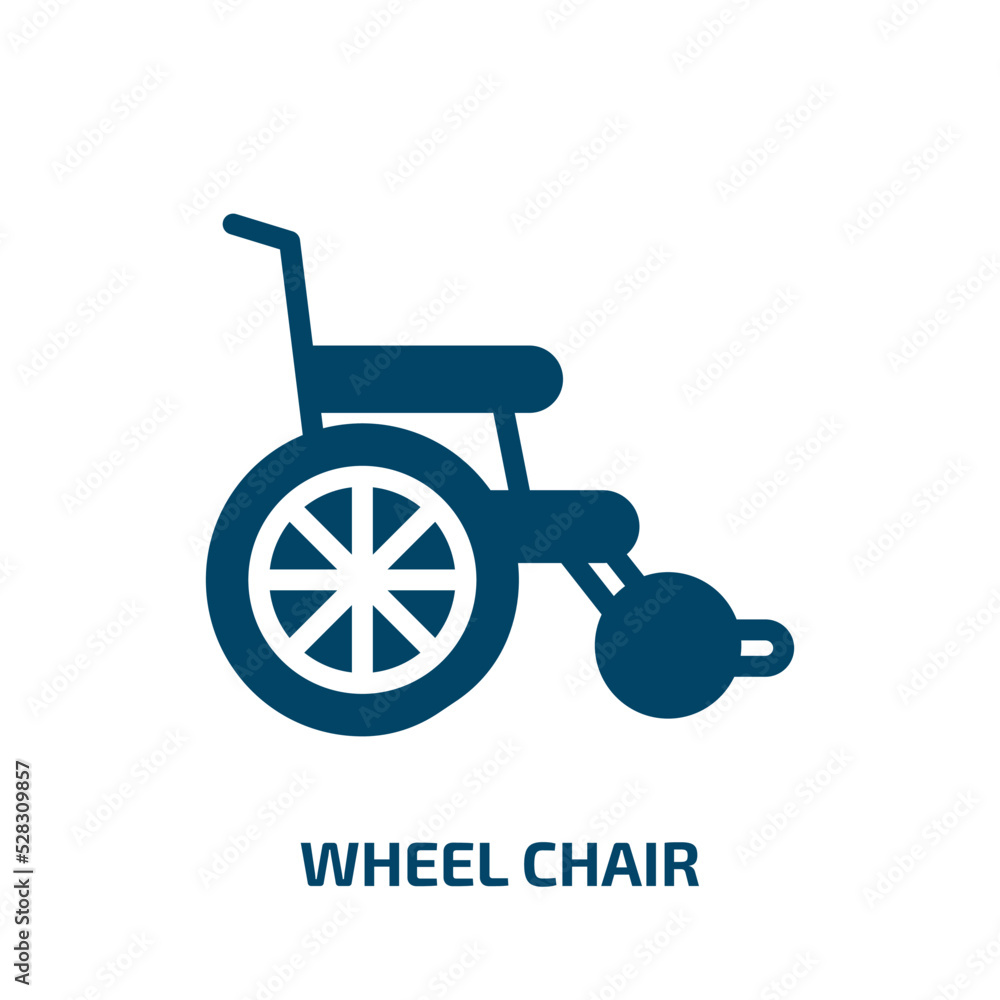 wheel chair vector icon. wheel chair, chair, wheel filled icons from flat airport concept. Isolated black glyph icon, vector illustration symbol element for web design and mobile apps wheel chair vector icon. wheel chair, chair, wheel filled icons from flat airport concept. Isolated black glyph icon, vector illustration symbol element for web design and mobile apps