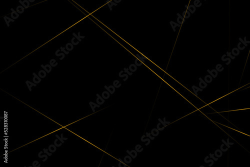 Abstract black with gold lines, triangles background modern design. Vector illustration EPS 10.