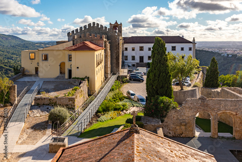 The Castle of Palmela with the Pousada in the middle of the Serra da Arrabida east of Lisbon, Portugal photo