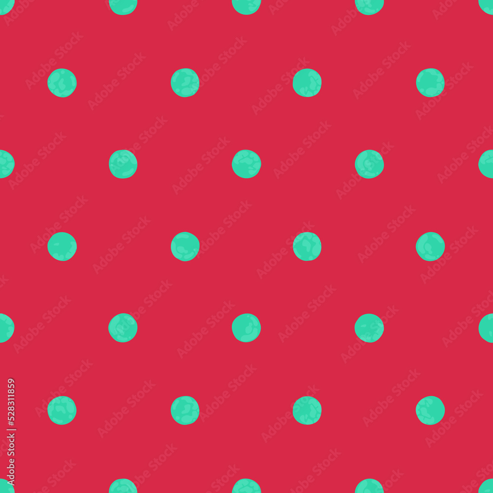 Green Polka Dot on Red Backdrop, Christmas Background, Seamless Pattern, Festive Illustration for Holidays, Wrapping Paper, Texture EPS Vector.
Green Polka Dot on Red Backdrop, Christmas Background, Seamless Pattern, Festive Illustration for Holidays, Wrapping Paper, Texture EPS Vector.