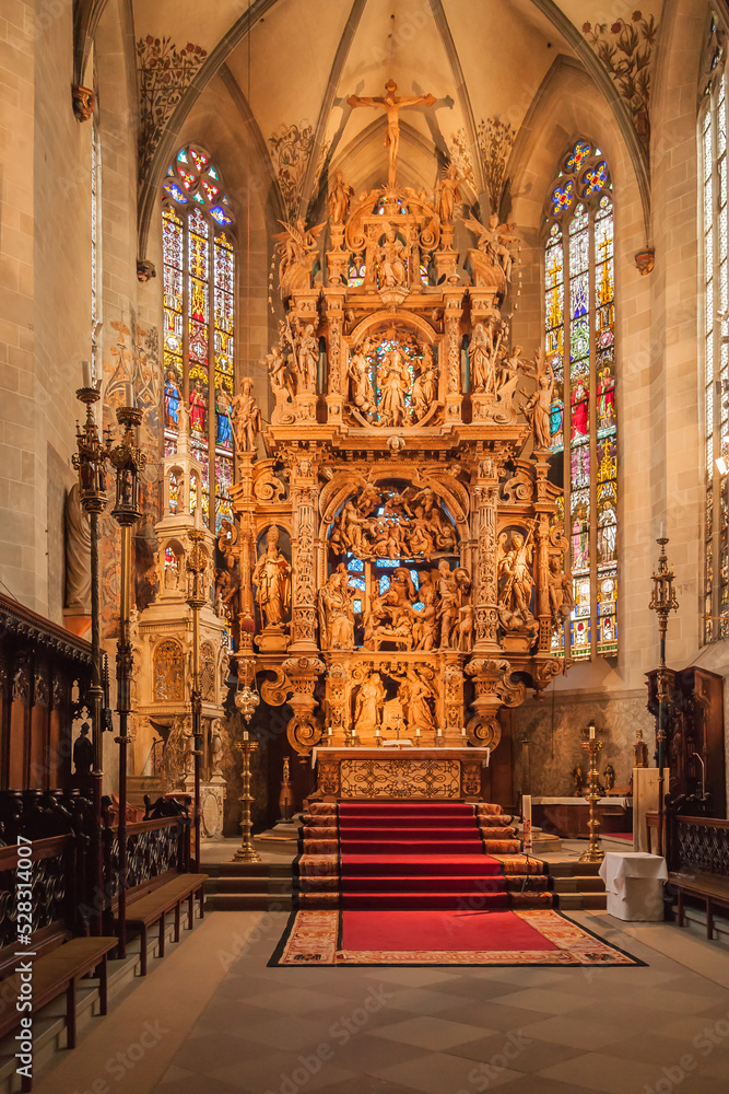 Inside the Cathedral of St. Nikolaus in Ueberlingen