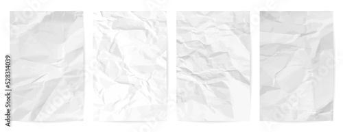 White сlean crumpled paper