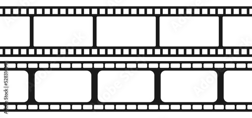 Set of seamless film strips