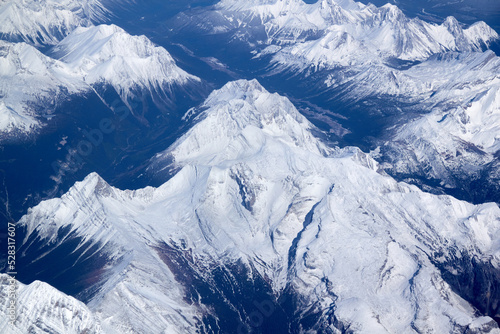 Snowcapped Mountain Range
