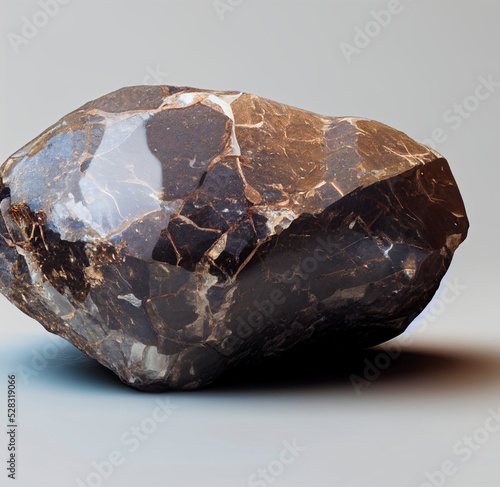 a close up of 3d renderd minerals - stones