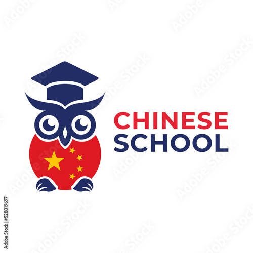 Vector logo of the Chinese language school