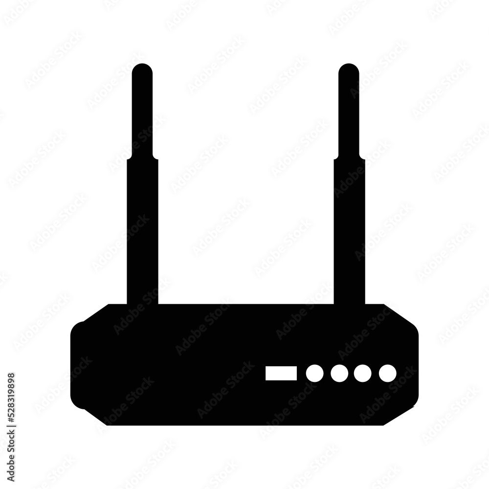 Modem wireless router internet icon | Black Vector illustration | Modem wireless router internet icon | Black Vector illustration |
