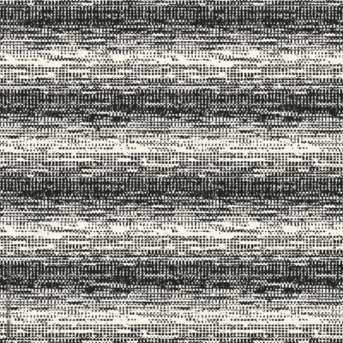 Monochrome Distressed Mesh Textured Striped Pattern