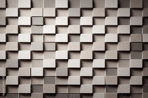 Mosaic tile wall, brick concrete pattern, texture background