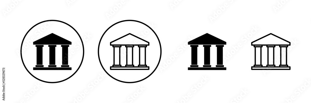 Bank icon vector. Bank sign and symbol, museum, university Bank icon vector. Bank sign and symbol, museum, university