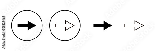 Arrow icon vector. Arrow sign and symbol for web design.