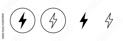 Free Download Lightning icon vector. electric sign and symbol. power icon. energy sign - GFXLoad