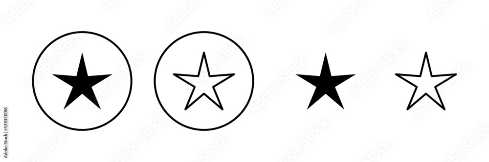 Star icon vector. rating sign and symbol. favourite star icon Star icon vector. rating sign and symbol. favourite star icon