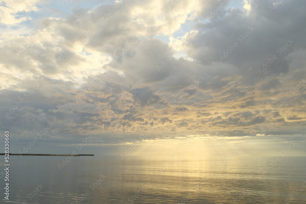 Sunset sky under beautiful clouds, Aug 31, 2022 Sunset sky under beautiful clouds, Aug 31, 2022