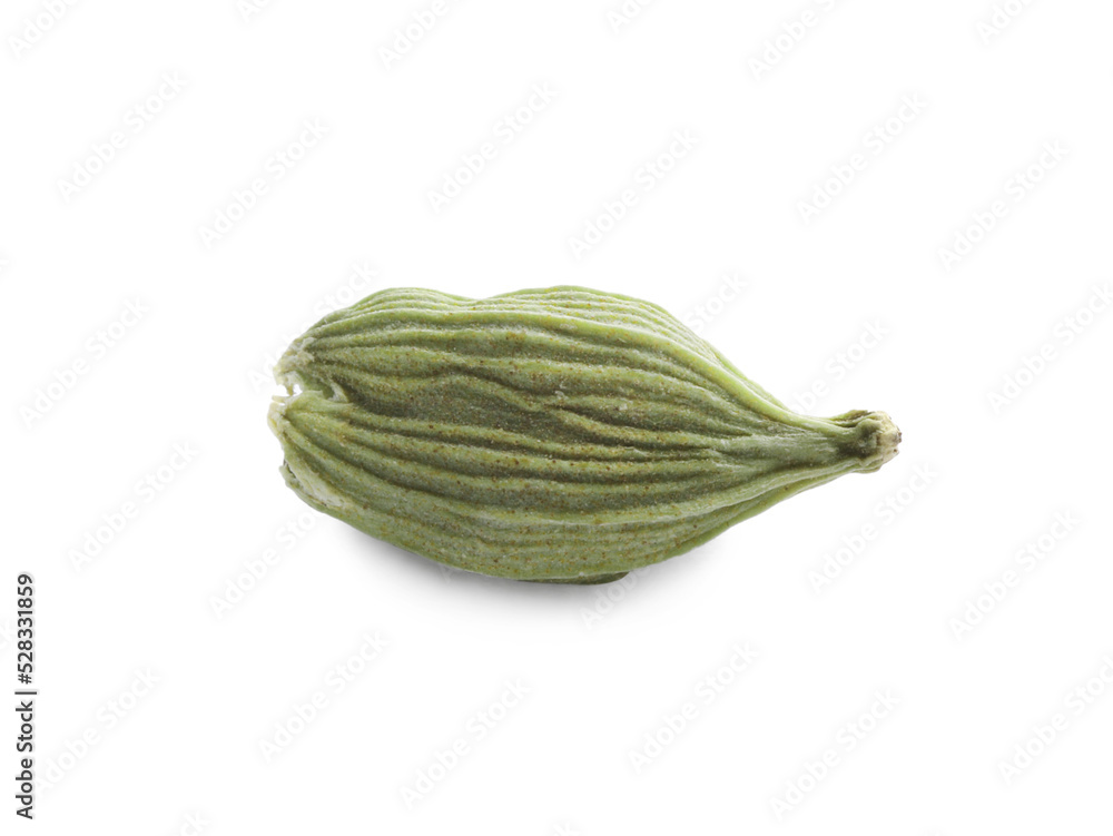 custom made wallpaper toronto digitalDry green cardamom pod isolated on white, closeup