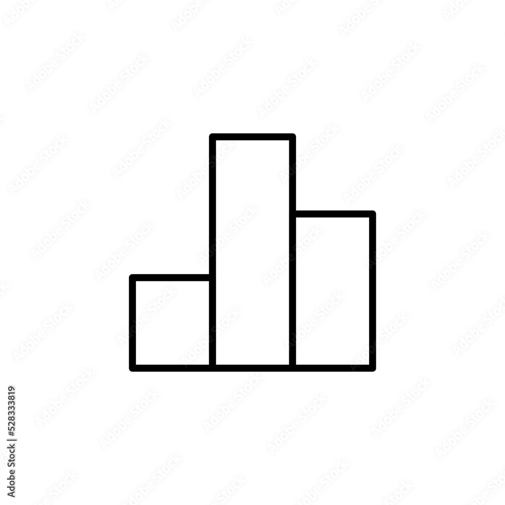 Growing graph Icon vector for web and mobile app. Chart sign and symbol. diagram icon Growing graph Icon vector for web and mobile app. Chart sign and symbol. diagram icon