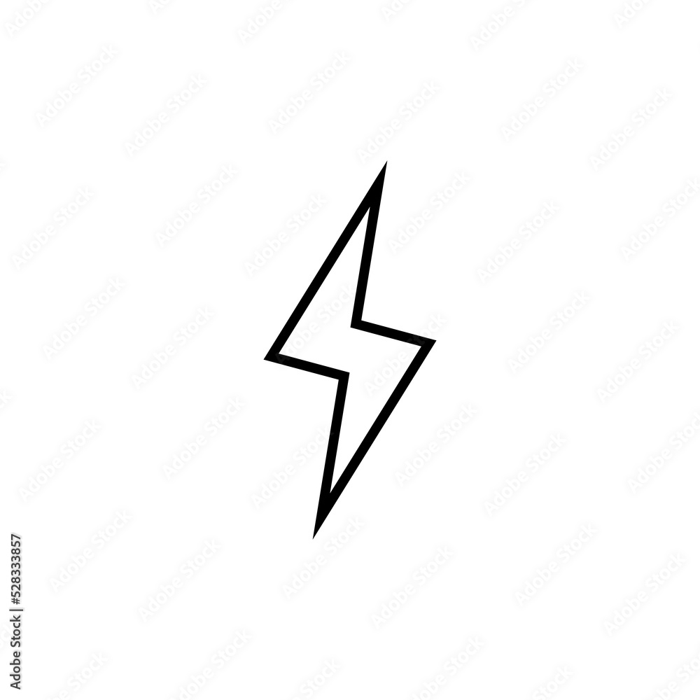 Lightning icon for web and mobile app. electric sign and symbol. power icon. energy sign Lightning icon for web and mobile app. electric sign and symbol. power icon. energy sign