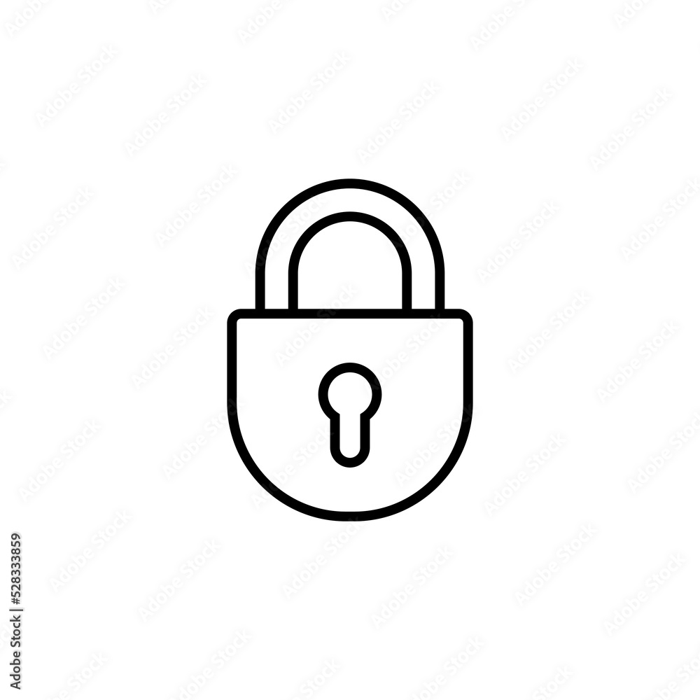 Lock icon for web and mobile app. Padlock sign and symbol. Encryption icon. Security symbol Lock icon for web and mobile app. Padlock sign and symbol. Encryption icon. Security symbol