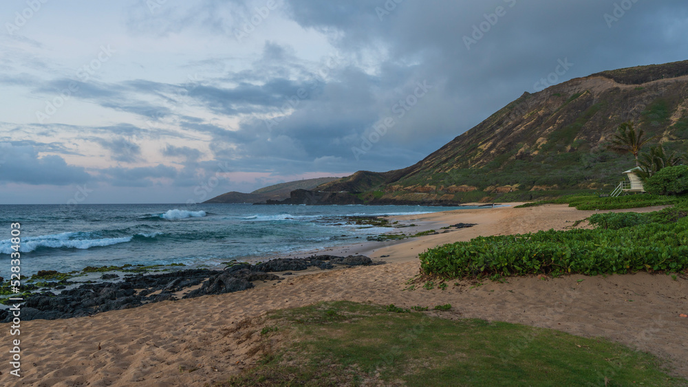 Obraz premium view from the beach