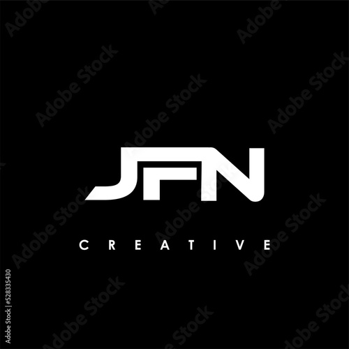 JFN Letter Initial Logo Design Template Vector Illustration photo