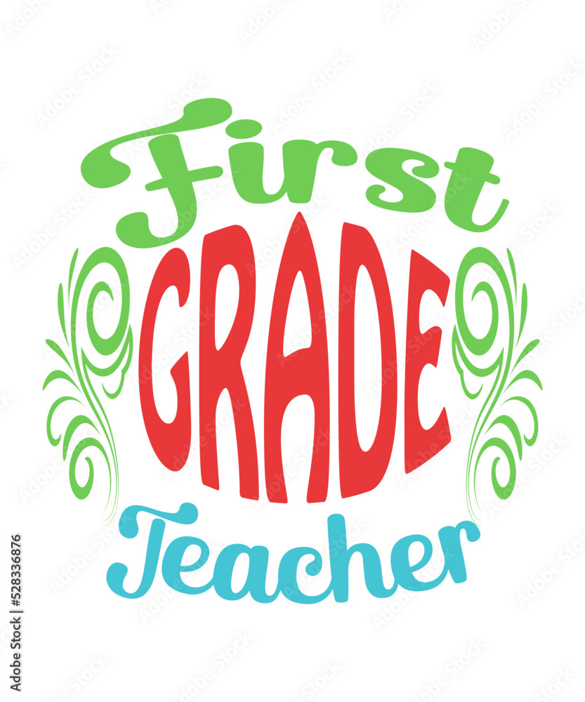 Fototapeta premium Back To School SVG Files, School Layered SVG For Cricut Files, School Cut File, School PNG Bundle, Back To School Svg Bundle, Clipart, Back To School SVG Bundle, Teacher Svg, Back To School Monogram S