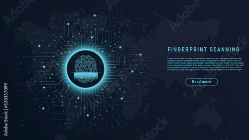 Fingerprint scanning concept