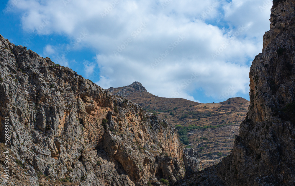 view of the mountain valley in summer