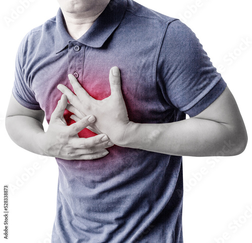 Bild auf Leinwand A heart attack that occurs to men.