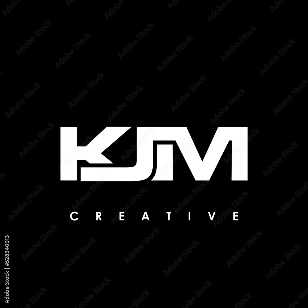 KJM Letter Initial Logo Design Template Vector Illustration