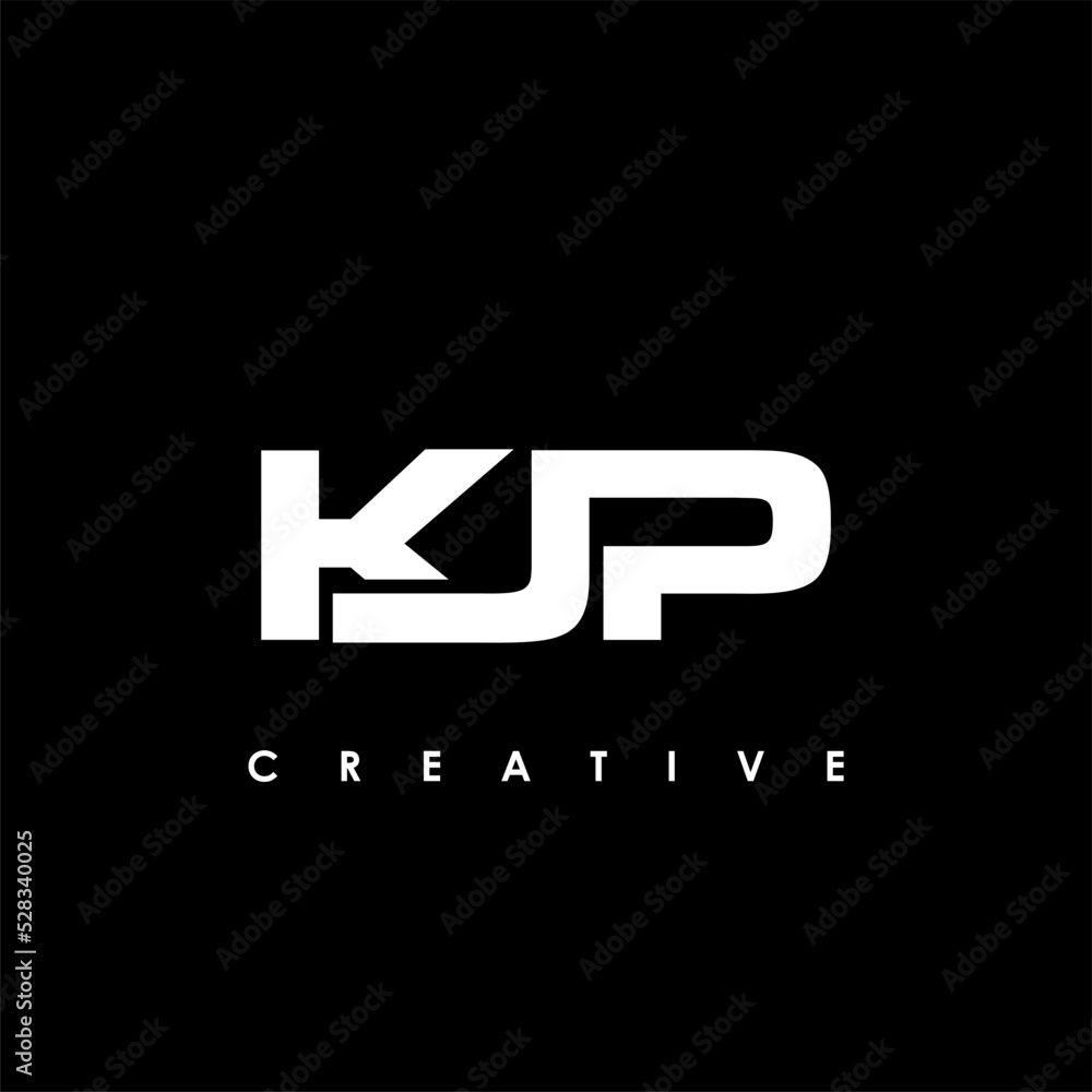 Vetor de KJP Letter Initial Logo Design Template Vector Illustration do