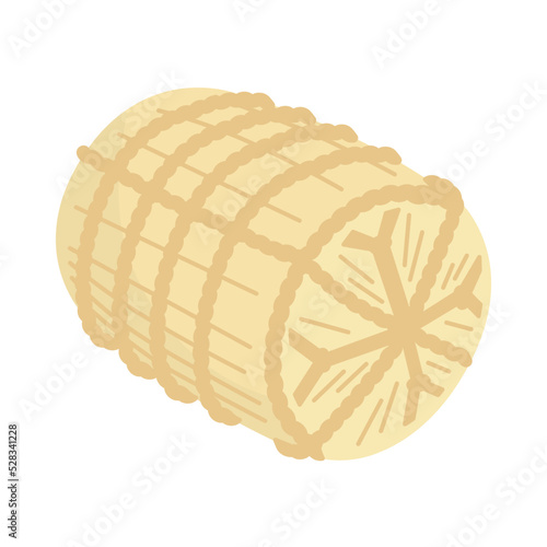 Vector illustration of bales of rice.