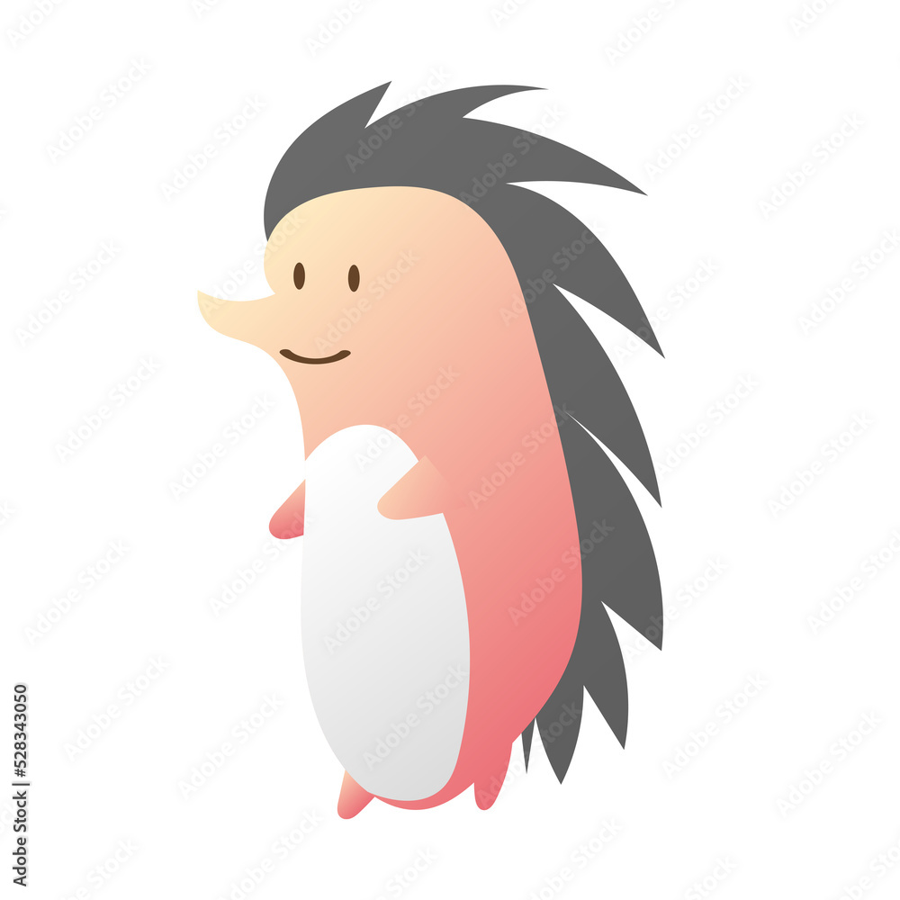 Fototapeta premium Autumn animal cartoon characters for content online or web, banner and template, Simple cartoon flat style. illustration
