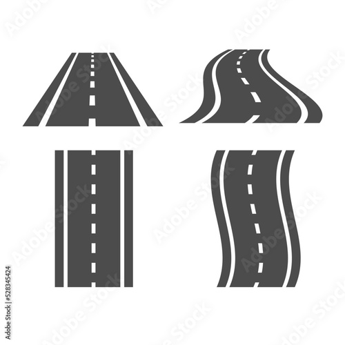 道路イラストアイコン