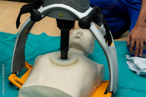 Chest Compression System is designed to deliver uninterrupted compressions at a consistent rate and depth to facilitate. photo