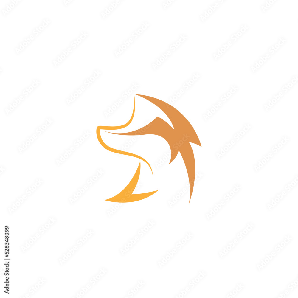 Obraz premium Fox icon logo design