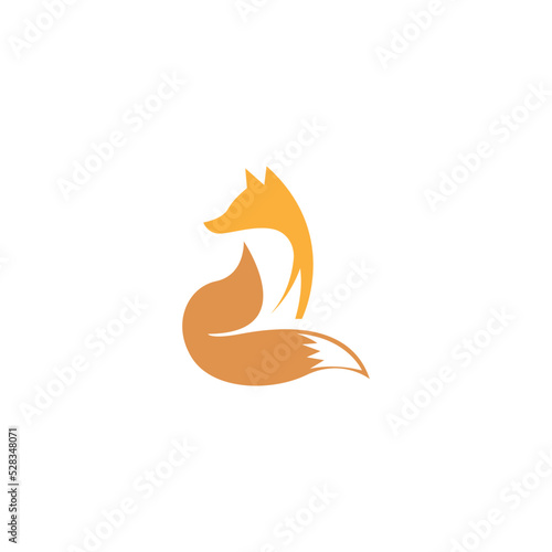 Fox icon logo design © siti