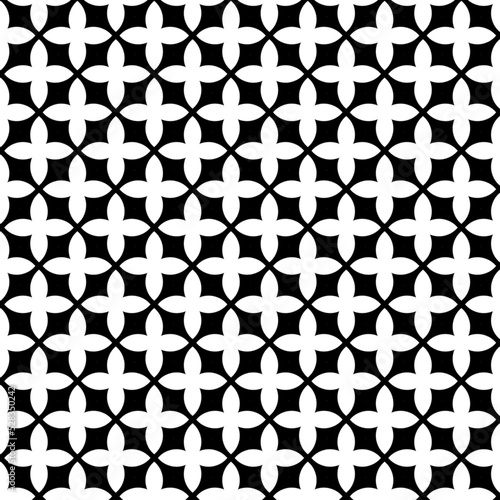 Black White Luxury Texture Floral Shape Wallapere Background Banner Backdrop Fashion Garment  Cloth Fabric Textile Tile Interior Graphic Design Decorative Laminate Element Geometric Pattern