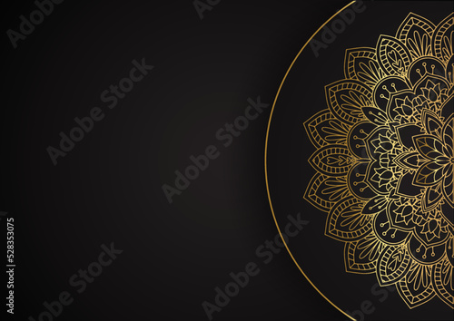 Decorative background with elegant mandala design