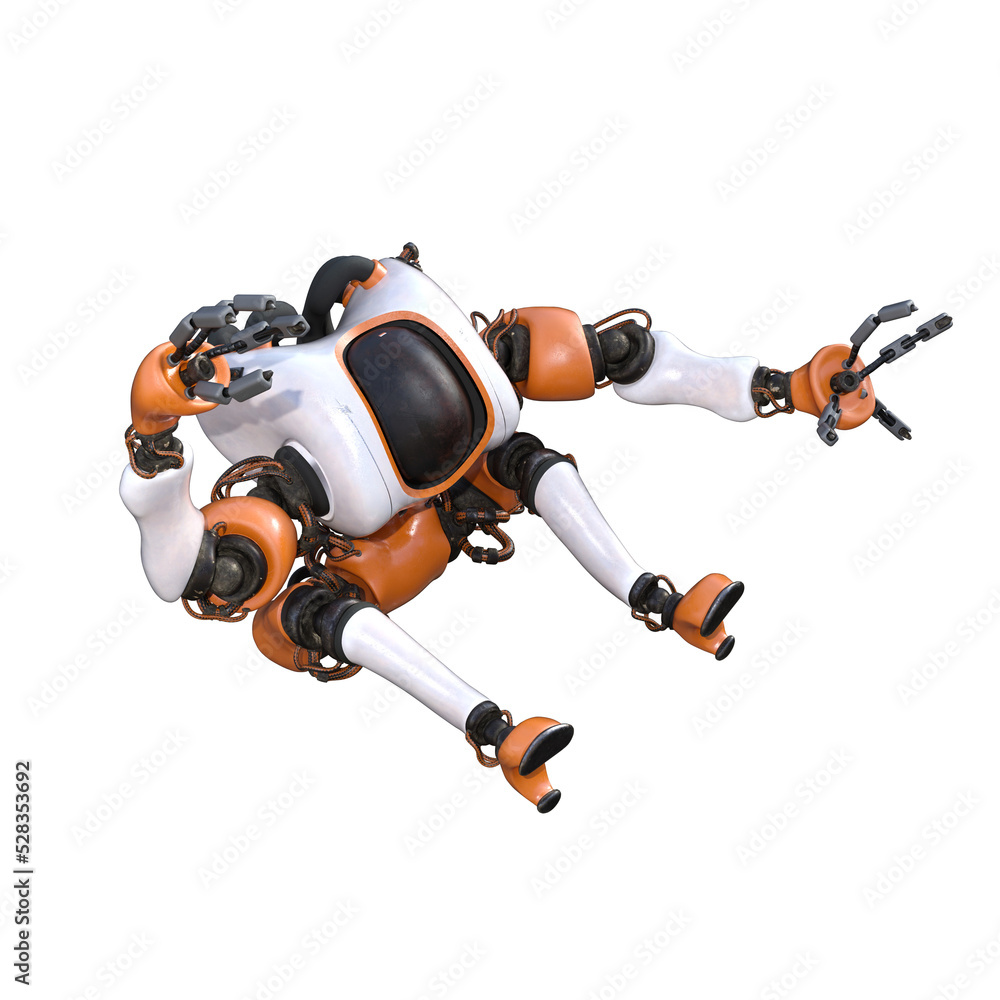 Cartoon roboter. Character for collages, Clipart, photobashing. 3d rendering illustration PNG. Cartoon roboter. Character for collages, Clipart, photobashing. 3d rendering illustration PNG.